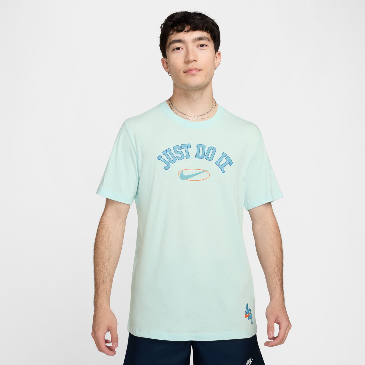 Big & Tall Nike Sportswear Just Do It Tee Color: Glacier Blue Size  