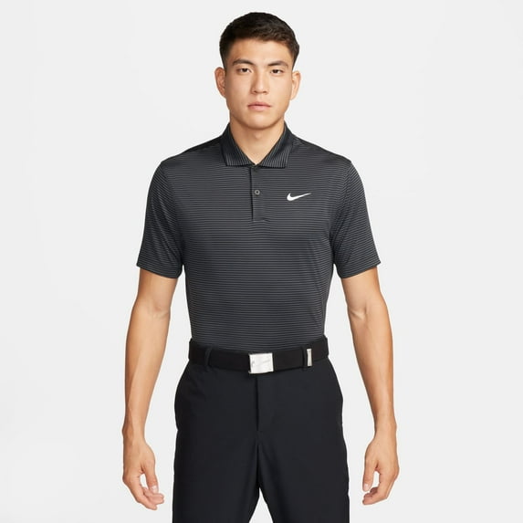 Big & Tall Nike Striped Dri-FIT Golf Polo Color: Black Size: 4XL