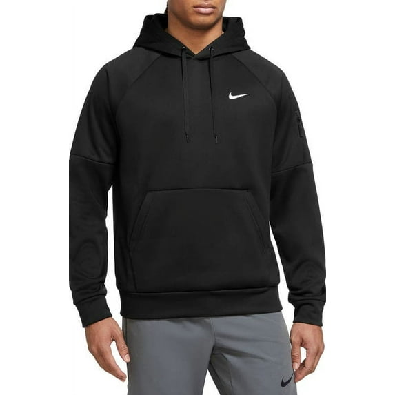 Nike Mens Therma-FIT Long-Sleeve Hoodie Sweatshirt Black3XL