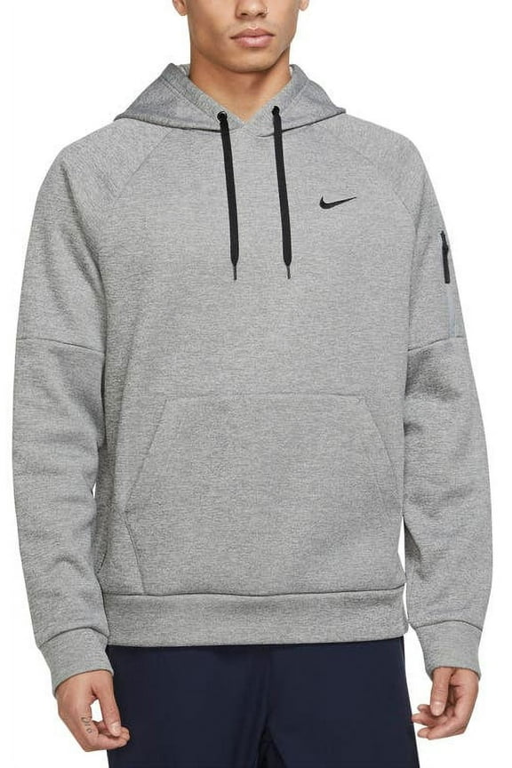 Big & Tall Nike Therma-FIT Pullover Fitness Hoodie Color: Dark Gray Heather Size: 3XL