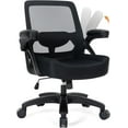 Big and Tall Office Chair 400lbs with Flipup Arms, Mesh Ergonomic
