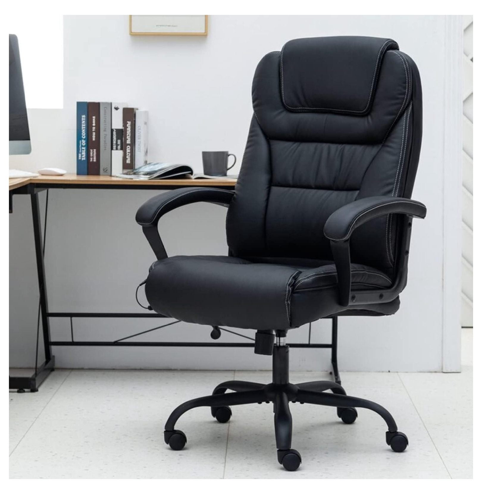 Big and Tall Office Chair, 500lbs High Back Executive Office Chair with