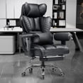 thumbnail image 1 of Big and Tall Office Chair Heavy Duty Gaming Chair with Deluxe Embossing Lear Back Wider Ergonomic Computer Chair with Foot Rest Pocket Sp Lumbar Support, 1 of 1
