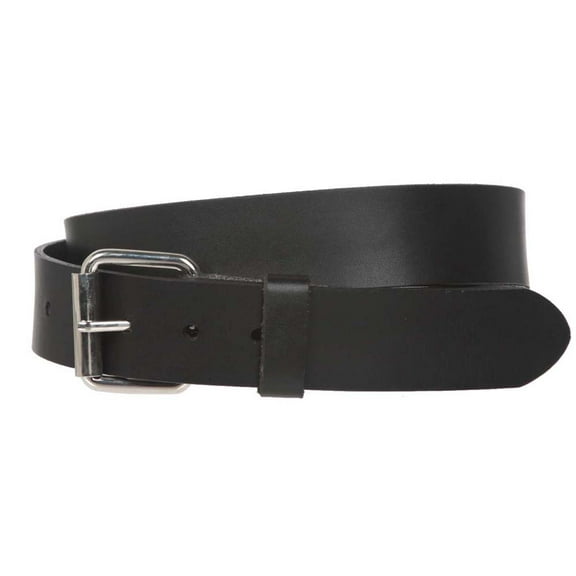 Big & Tall Oversize Snap on 1 1/2" Standard Plain Full Grain Leather Belt