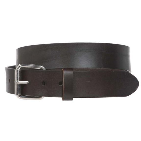 Big & Tall Oversize Snap on 1 1/2" Standard Plain Full Grain Leather Belt