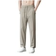 thumbnail image 1 of Big & Tall Pants for Men M-7X Plus Size with Zipper Pockets Lightweight Straight Leg Trousers Drawstring Elastic Waist Quick-Dry Workout Pant, 1 of 2