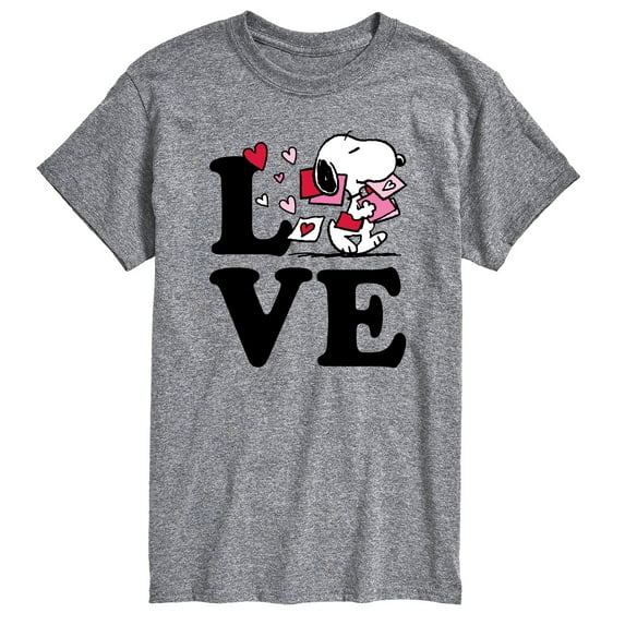 Peanuts - Love Snoopy - Men's Short Sleeve Graphic T-Shirt