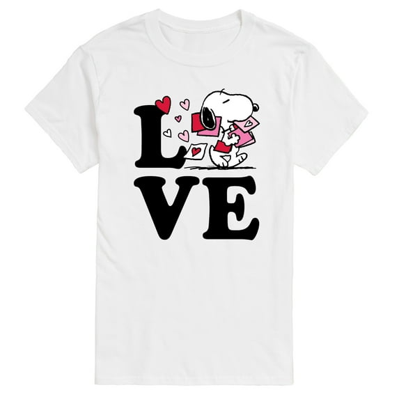 Peanuts - Love Snoopy - Men's Short Sleeve Graphic T-Shirt