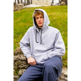 Champion Men s Big Tall Script Hood Pullover Fleece Heather Grey Size LT Walmart