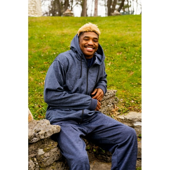 Big & Tall - Polar Plush Fashion Fleece - Full Zipper Hoodie