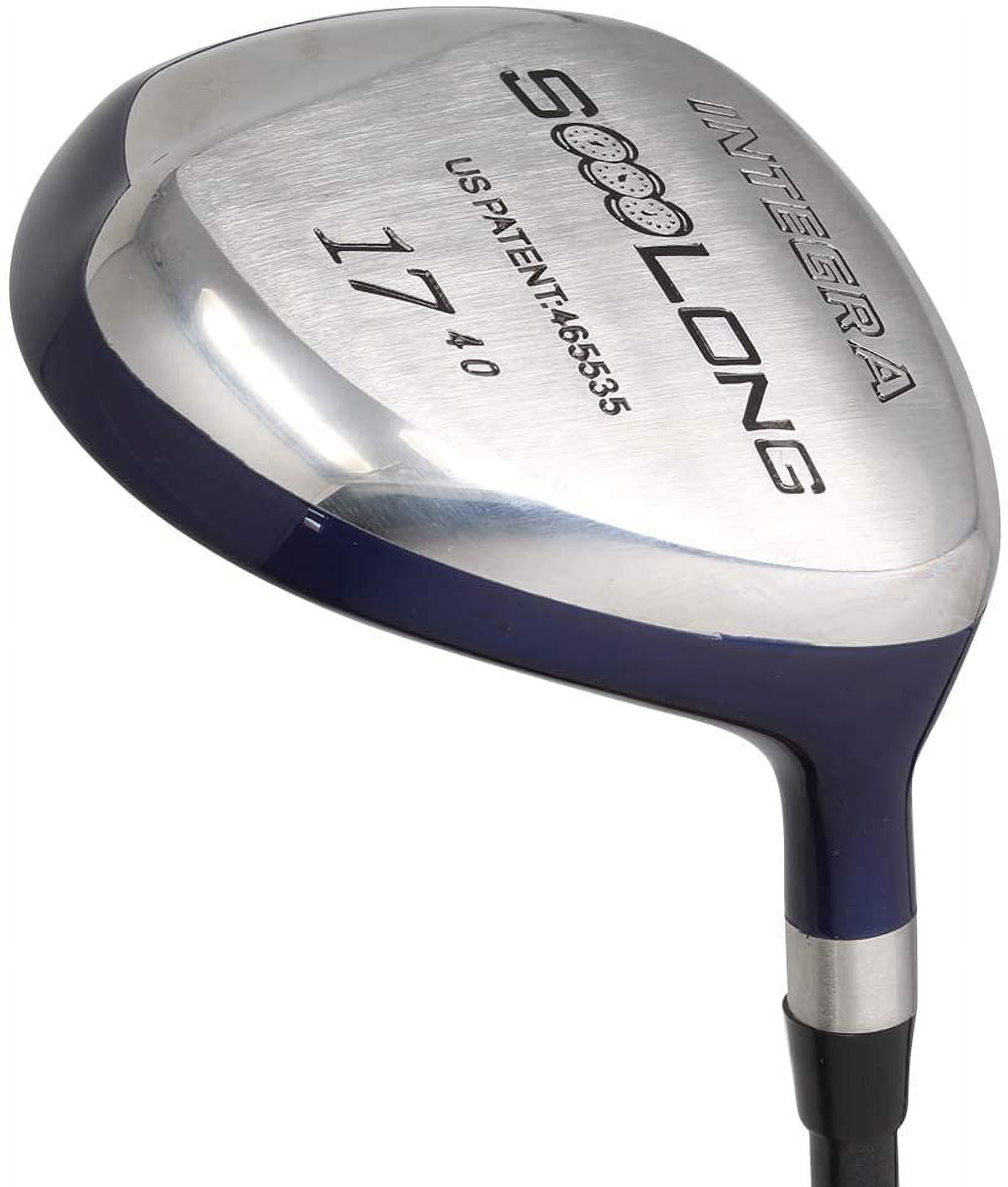 Big & Tall Senior Men's (+1" Longer Than Standard Length) Integra SoooLong 17 Wood Golf Club, Right Handed Senior Flex with Men's Senior Size Black Pro Velvet Grips