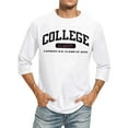 thumbnail image 1 of Big and Tall Shirts for Men 3/ 4 Sleeve Letter City Name T Shirts Comfortable Crewneck Solid Color Fit Tee Shirt Tops Bulk T Shirt Pack Mens Shorts Pocket Pack Big V Neck Men for Set 3XL, 1 of 3