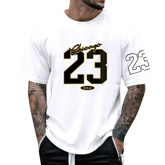 Big and Tall Shirts for Men Alphanumeric Size 23 Printed Round Neck Short Sleeve T Shirt Pack T Shirts for Men Long Socks Size 9-11 Big Mens Set Plain Bulk Shirt Dress 2XL