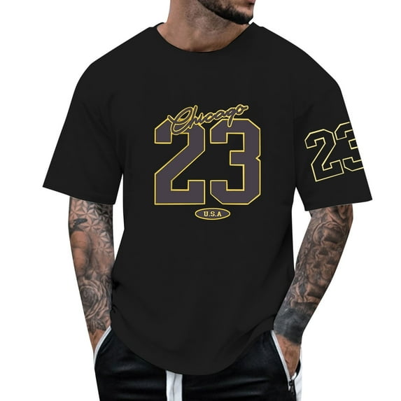Big and Tall Shirts for Men Alphanumeric Size 23 Printed Round Neck Short Sleeve T Shirt Pack T Shirts for Men Long Socks Size 9-11 Big Mens Set Plain Bulk Shirt Dress L