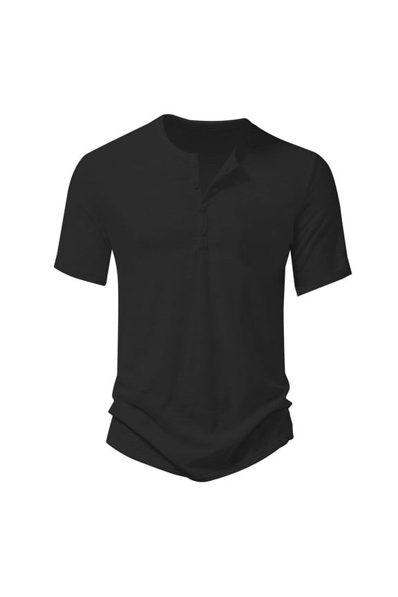 Big and Tall Shirts for Men Casual T Shirts Short Sleeve Solid Color Button Up Tee For Daily Wear Outdoor Activities Spring Summer Comfortable Top Heat Transfer Paper T Mens Tall A Shirt Mens 4XL