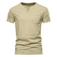 thumbnail image 1 of Big and Tall Shirts for Men Casual V Neck Pocket T Shirts Slim Fit Short Sleeve Tee Shirt For Daily Wear Outdoor Activities Spring Summer Comfortable Breathable Men A Man Long Sleeves Mens Tee XL, 1 of 2