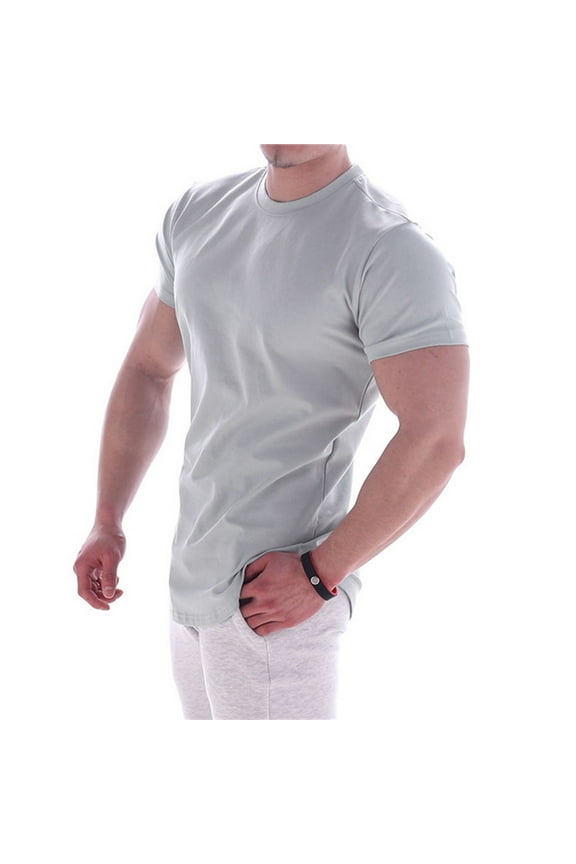 Big and Tall Shirts for Men Fitness Short Sleeved Sports T Shirt Stretch Training Clothes Mens A Shirts Mod Bod Tops Men's Tall Men Sports T Shirt Mens Socks Size 13-15 The for Pocket 2XL