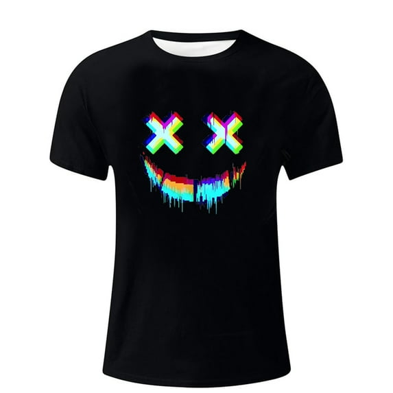 Big and Tall Shirts for Men Funny Graphic T Shirt Summer Casual Sports Tee For Daily Wear Lightweight Humor Shirt Thin T Shirts Men Dry Blend Pack Mens Plain Extra Large Beaded Turtleneck L