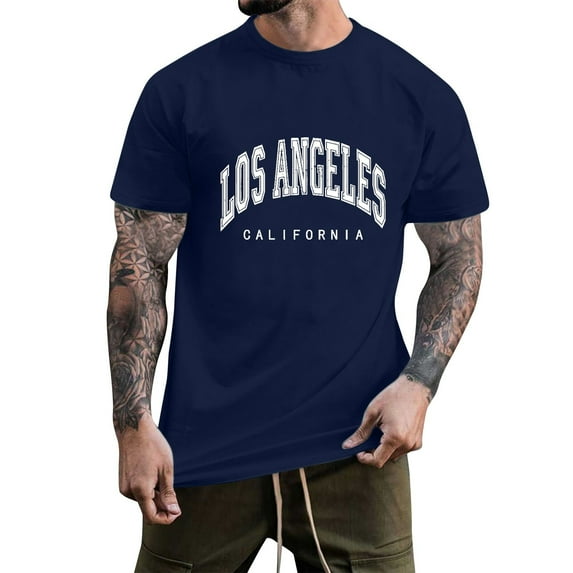 Big and Tall Shirts for Men Graphic Tees Letter Print Summer Tops Vintage Short Sleeve Loose Casual T Shirts 6xl T for Men Big And Tall Plain Pack Mens 4XL