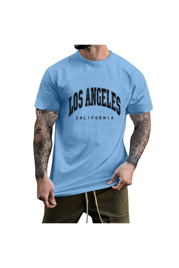 Big and Tall Shirts for Men Graphic Tees Letter Print Summer Tops Vintage Short Sleeve Loose Casual T Shirts 6xl T for Men Big And Tall Plain Pack Mens XL