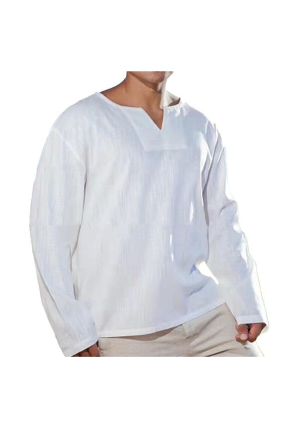 Big and Tall Shirts for Men Linen Loose Casual Beach Plain Long Sleeve Shirt Large Shirt for Men T Man T Pocket Non Shrinking Shirts Sports Pack Bulk S Big 2XL