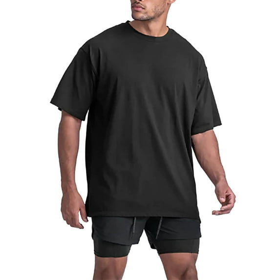 Big and Tall Shirts for Men Loose Sports Casual T Shirt Spread Out Short Sleeves Mens Shorts Cargo Mens Shirts Bulk Men T Casual Fashion Shirt Vintage 1982 for Underwear Briefs Pack L