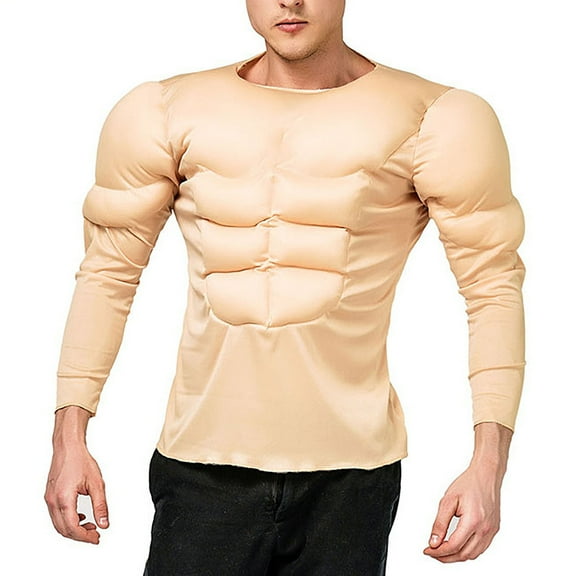 Big and Tall Shirts for Men Man Holiday Party Funny Muscle Men Jumpsuit Party Performance Mens Long T Shirts Tall Man T for Pack 2xl Mens Big And Medium Shirt One Size