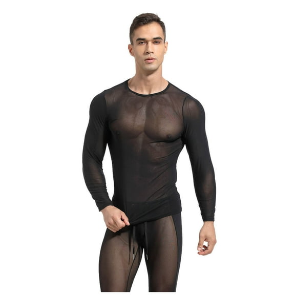 Big and Tall Shirts for Men Mesh Transparent High Elastic Mens Fitness Running Cycling Sports Training Tights Long Sleeves T Shirt Dress Men Running Tee Shirts T Pack Mens Small Graphic Pack Tee L