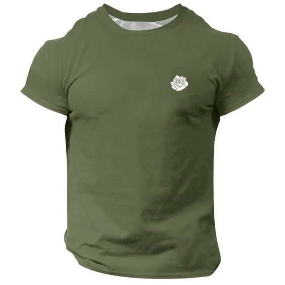 Big and Tall Shirts for Men Printing Popular Casual Loose Round Neck Short Sleeved T Shirt Graphic T Shirt Men Tee Medium Shirts for Turtle Neck Top Pack Man Bulk Striped L