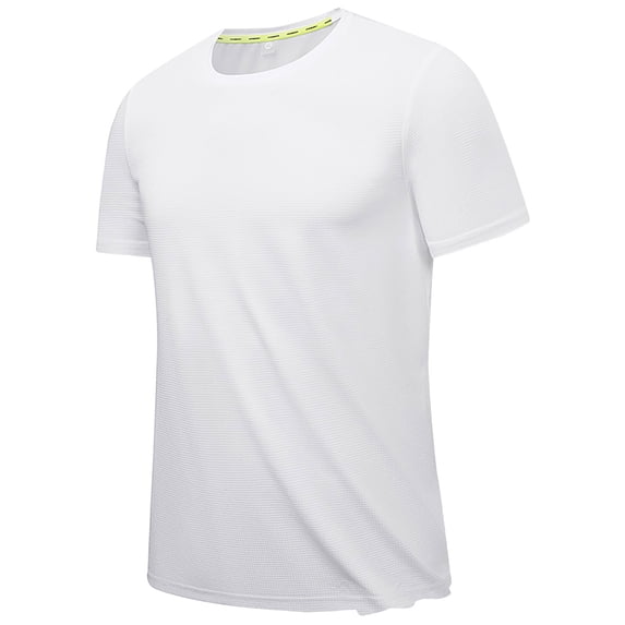 Big and Tall Shirts for Men Round Neck Senbu Small Checkered Quick Drying T Shirt Ultrathin Running Short Sleeves For Breathability Absorption And Sweat Wicking T Shirt with Pocket Men Heavy M