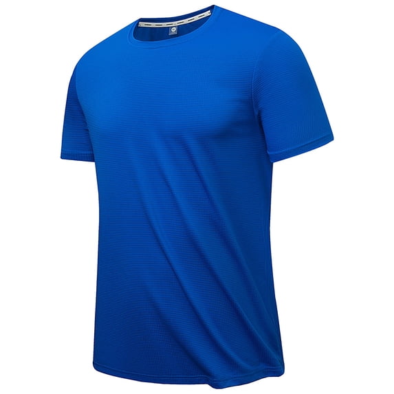 Big and Tall Shirts for Men Round Neck Senbu Small Checkered Quick Drying T Shirt Ultrathin Running Short Sleeves For Breathability Absorption And Sweat Wicking T Shirt with Pocket Men Heavy L