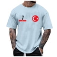 thumbnail image 1 of Big and Tall Shirts for Men Short Sleeve T Shirt Summer Casual Ventilate Beach Holiday Monkey Print Tops Tee Shirt Mens Shirts Pack Large T Mens Small with Pockets Big Tall for Men L, 1 of 4