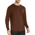 thumbnail image 1 of Big and Tall Shirts for Men Soft T Shirt Hem Lightweight Long Sleeve Casual Basic Tee Shirt Pocket T Shirts Men Graphic Design Nightshirts for Mans Turtle Neck Neck Polyester S, 1 of 3