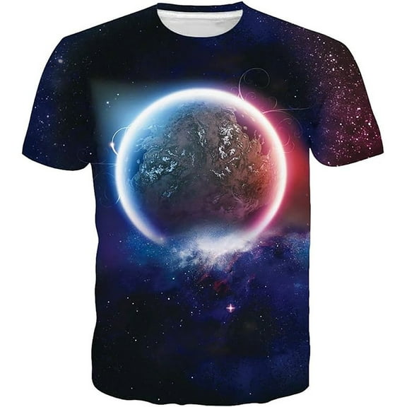 Big and Tall Shirts for Men Summer Digital Print Personality Fashion Casual Loose Short Sleeved T Shirt Men T Shirts Short Sleeve for Loose Fit Custom Shirt Big And Tall 3xlt 2XL