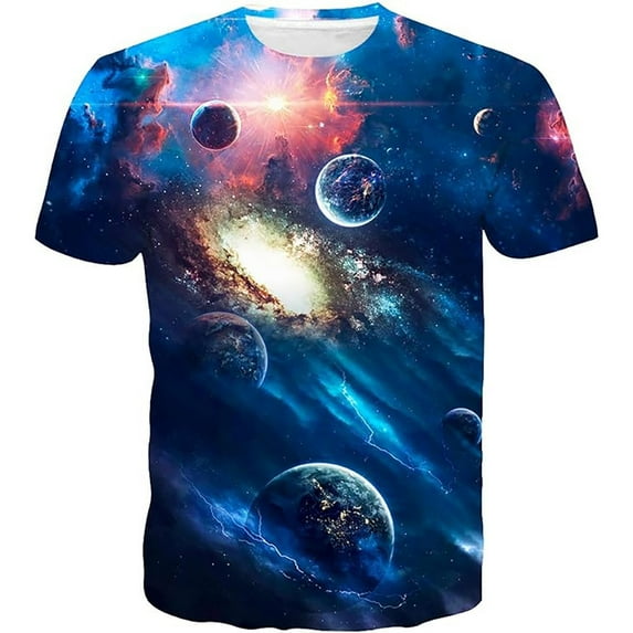 Big and Tall Shirts for Men Summer Digital Print Personality Fashion Casual Loose Short Sleeved T Shirt Men T Shirts Short Sleeve for Loose Fit Custom Shirt Big And Tall 3xlt XL