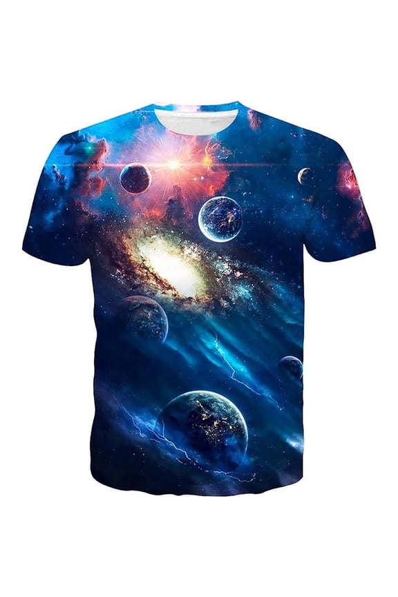Big and Tall Shirts for Men Summer Digital Print Personality Fashion Casual Loose Short Sleeved T Shirt Men T Shirts Short Sleeve for Loose Fit Custom Shirt Big And Tall 3xlt 4XL