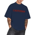 thumbnail image 1 of Big and Tall Shirts for Men Summer Large T Shirt Top Loose T Shirt Men's Casual Fashion Boys Basic Vintage Street Wear Heavy Shirts for Men Fashion Mens Pressing compatible with Machine Big & XL, 1 of 5