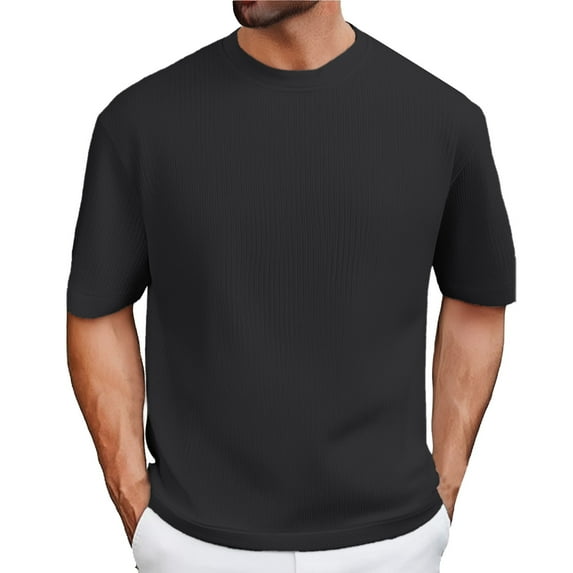 Big and Tall Shirts for Men Summer Solid Color Fashion Large Size Round Neck T Shirt Custom T Shirts Pocket Shirt Workout for Men Short Sleeve Cow Print V Neck Mens Pack Mens Deep V XL