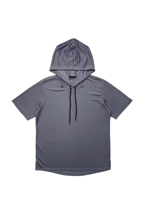 Big and Tall Shirts for Men Summer Thin Short Sleeve Hoodie Light Sweatshirt Hooded Pullover Trendy Casual Fashion T Shirt Men's Tall Shirts Crop Top Workout for Men T Pack Shirt Pack XL