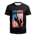 thumbnail image 1 of Big and Tall Shirts for Men Tshirts Men's Flag T Shirt Patriotic Tee Short Sleeve Independence Day Apperal Workout Muscle T Shirts Bulk Mens Socks Turtle Neck Tee Sports Shirt for Men Slim Fit 6XL, 1 of 3