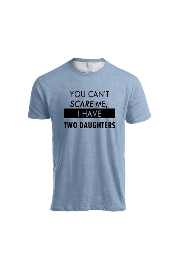 Big and Tall Shirts for Men You Can't Scare Me I Have Kids | Funny Dad Daddy Daughters Children Cute Joke Men T Shirt Mens Foil Top Lightweight T Shirts for Large Turtle Neck Workout Plain L