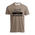thumbnail image 1 of Big and Tall Shirts for Men You Can't Scare Me I Have Kids | Funny Dad Daddy Daughters Children Cute Joke Men T Shirt Mens Foil Top Lightweight T Shirts for Large Turtle Neck Workout Plain M, 1 of 4