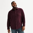 thumbnail image 1 of Big & Tall Sonoma Goods For Life® Long Sleeve Flannel Shirt Color: Plum Size: L TALL, 1 of 4