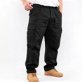thumbnail image 1 of Big & Tall Straight Stretch Cargo Pants Four Utility Pockets Daily Work Pants S-XXL, 1 of 7