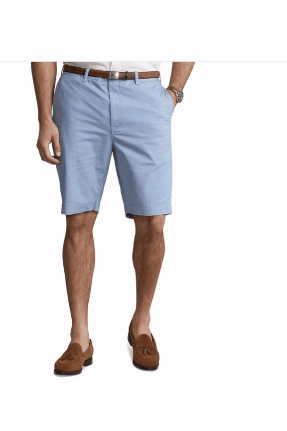 Big & Tall Stretch Classic-Fit Chino Shorts - Channel Blue