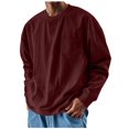 thumbnail image 1 of Big & Tall Sweatshirts for Men with Pocket Plus Size S-4X Long Sleeve Shirts Mens Casual Solid Color Pullover Crewneck Basic Workout Sweatshirt Tops, 1 of 5