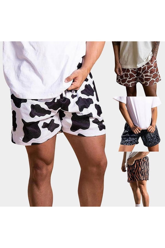 Big and Tall Swim Trunks for Men Breathable Funny/novelty Print Quick Dry Beach Swimming Shorts with Pockets Upf 50+ Sun Protection Beach Shorts Bathing Suits