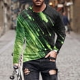 thumbnail image 1 of Big and Tall T Shirts for Men S-4X Plus Size Long Sleeve Round Neck Tees Tops Trendy Shooting-Star Printed Loose Casual Pullover Comfort Tshirts Shirt, 1 of 5