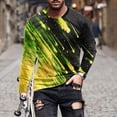 thumbnail image 1 of Big and Tall T Shirts for Men S-4X Plus Size Long Sleeve Round Neck Tees Tops Trendy Shooting-Star Printed Loose Casual Pullover Comfort Tshirts Shirt, 1 of 5