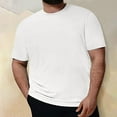 thumbnail image 1 of Big & Tall T Shirts for Men Plus Size 2X-5X Short Sleeve Crewneck Tshirts Shirt Mens Casual Solid Color Pullover Breathable Going-Out Tees Tops, 1 of 5